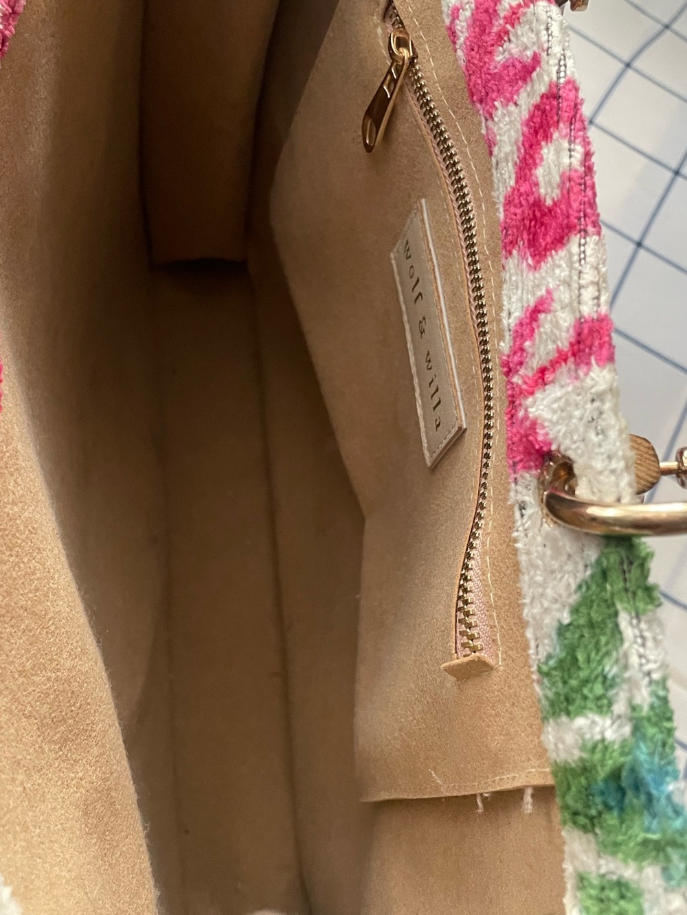 Wolf & Willa Large Tote Bamboo Handle - Picture 5 of 11